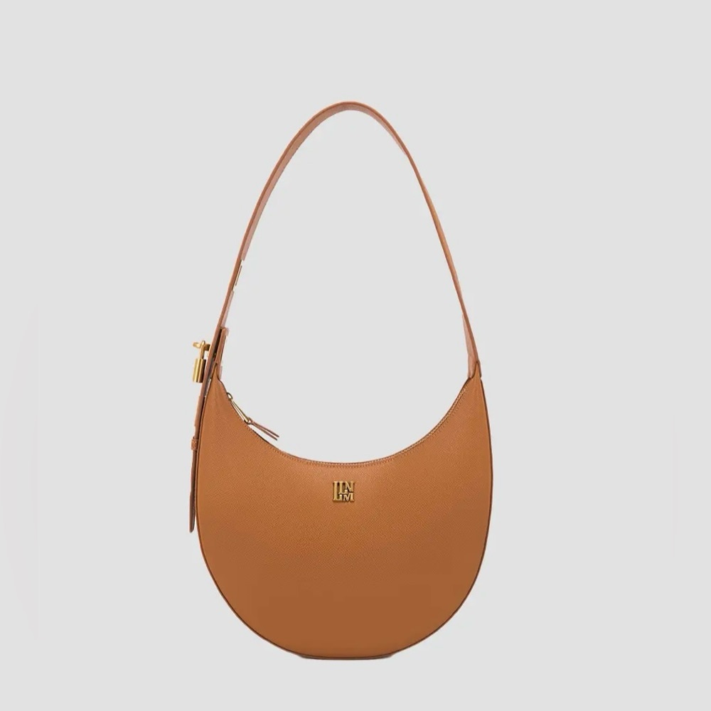 llnllm ARCLUXE SHOULDER PURSE — LEATHER CRESCENT BAG